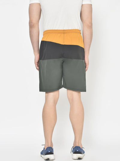 American-Elm AmericanElm Men's Tri Color Light Weight stretchable Shorts for Sports & Gym Hapuka Shorts-Men