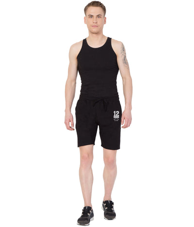 Cliths Cliths Men's Black Stylish Printed Cotton Casual Shorts for Daily wear/ Cotton shorts for men Hapuka Shorts-Men