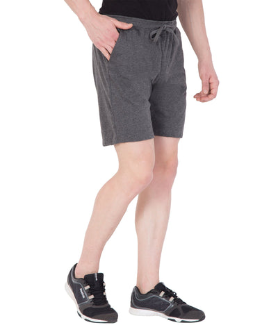Cliths Cliths Men's Dark Grey Stylish Printed Cotton Casual Shorts for Daily wear/ Bermuda shorts for men cotton Hapuka Shorts-Men