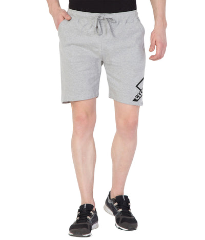 Cliths Cliths Men's Line Printed Shorts/Sports Shorts For Men-Light Grey Hapuka Shorts-Men
