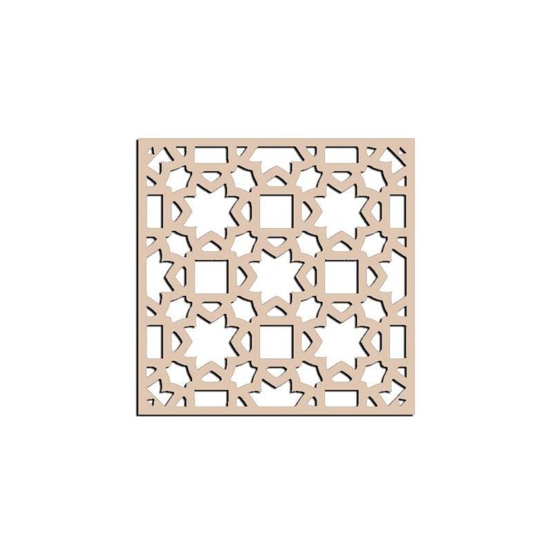 Haoser Wall Hanging Wooden Geometric Carved Panel For Room Partition, Cabinet doors, Windows ( Multiple Sizes, Thickness, Pattern Available)