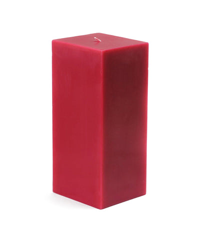 American-Elm American-Elm 3 pcs Unscented 3x3x5 Inch Red Square Pillar Candle, Premium Wax Candles for Home Decor Hapuka Square Pillar Candles