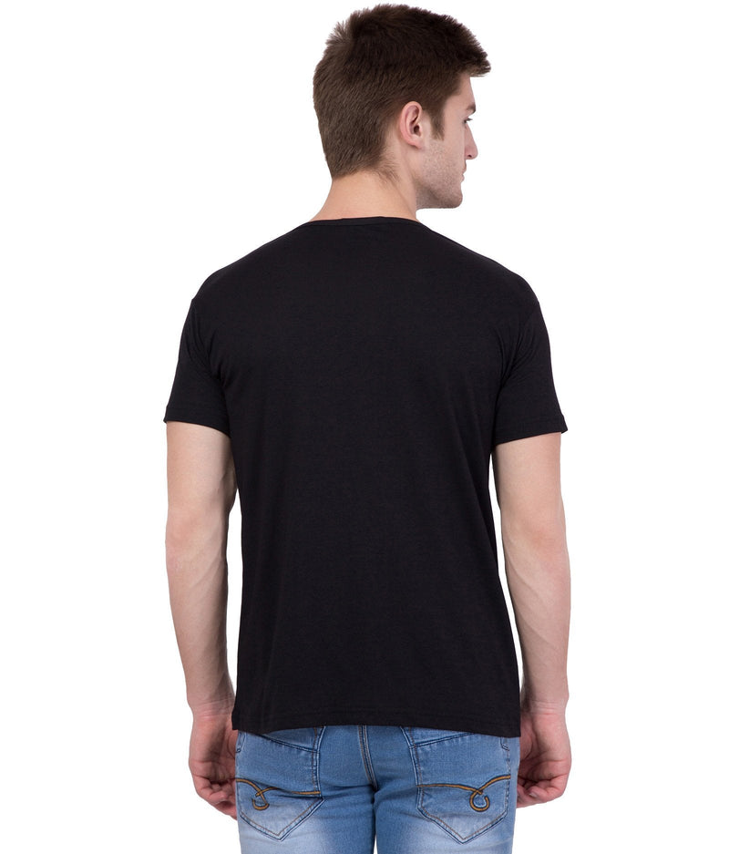 American-Elm Couple Black Love Printed Half Sleeves T-Shirt