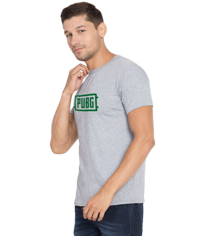 Cliths Cliths Printed Pubg Tshirts For Men/ Light Grey And Green Slim Fit Tshirt For Mens Hapuka T Shirt-Men