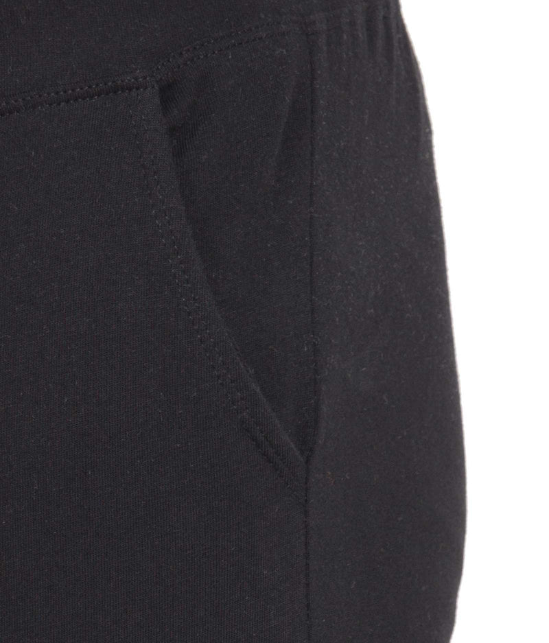American-Elm American-Elm Black Slim Fit Cotton Track Pants for Men Sports Hapuka Track Pant & Joggers- Men