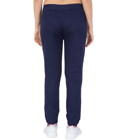 American-Elm American-Elm Navy Blue Pichku Grey Printed Comfortable wear Lowers For Women Hapuka Track Pant & Joggers-Women