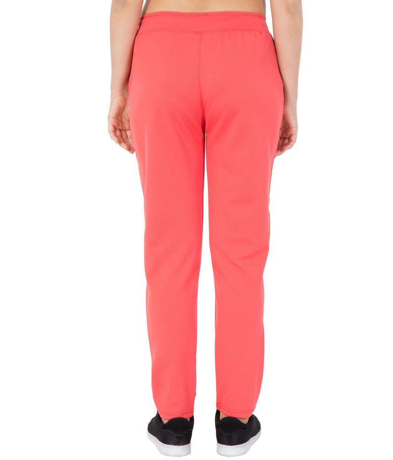American-Elm American-Elm Polyster Orange Printed Comfortable Lowers For Women Hapuka Track Pant & Joggers-Women