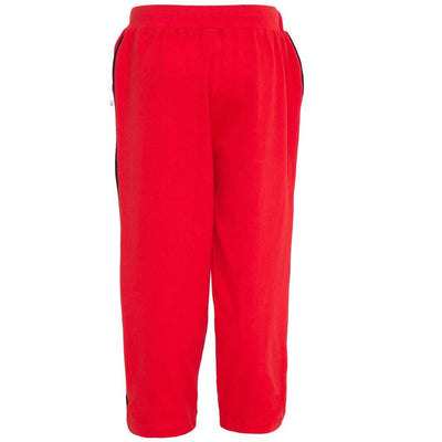 American-Elm Red , White Stylish Heart Printed Regular Fit Cottton track pant for girls | track pants for junior girls