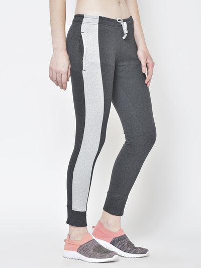 American-Elm American-Elm Women's Dark Grey Stylish Cotton Track Pants, Joggers Hapuka Track Pant & Joggers-Women