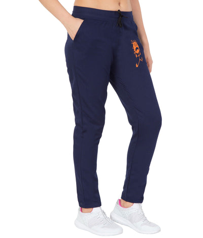 American-Elm American-Elm Women's Navy Blue Stylish Lower for Nightwear Hapuka Track Pant & Joggers-Women