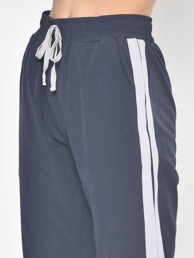 American-Elm AmericanElm Navy Blue Women's Trackpants for Sports Gym Hapuka Track Pant & Joggers-Women
