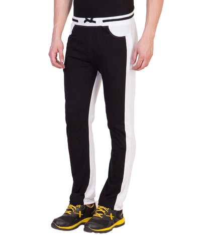 Haoser Haoser Men's 100% Cotton Self Designed Black Track Pants Hapuka Track Pant & Joggers- Men
