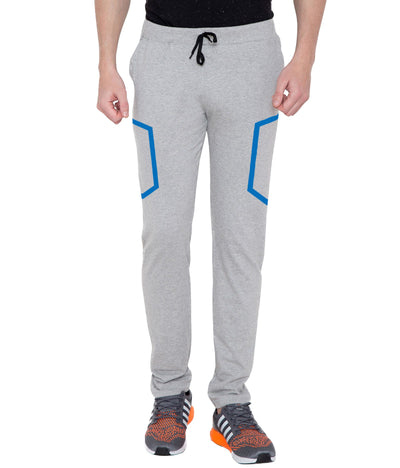 Haoser Haoser Men's Grey Cotton Multi colour Brand name Printed Running Track Pant Hapuka Track Pant & Joggers- Men