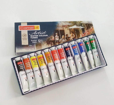 Camel  Camel Artist's Water Color - 20ml Each, 12 Shades. Hapuka Water Colours