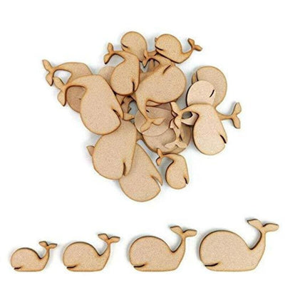 AmericanElm Pack of 10 Pcs DIY MDF Cutouts for Art and Craft Work, Squirrel Cutout Craft Shapes Available Multiple Sizes & 2.3MM Thickness.